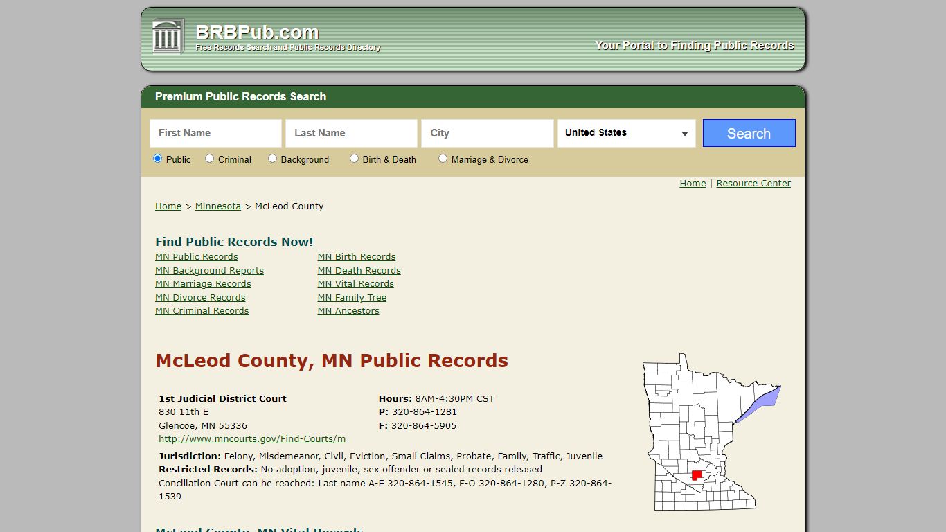 McLeod County Public Records | Search Minnesota Government ...