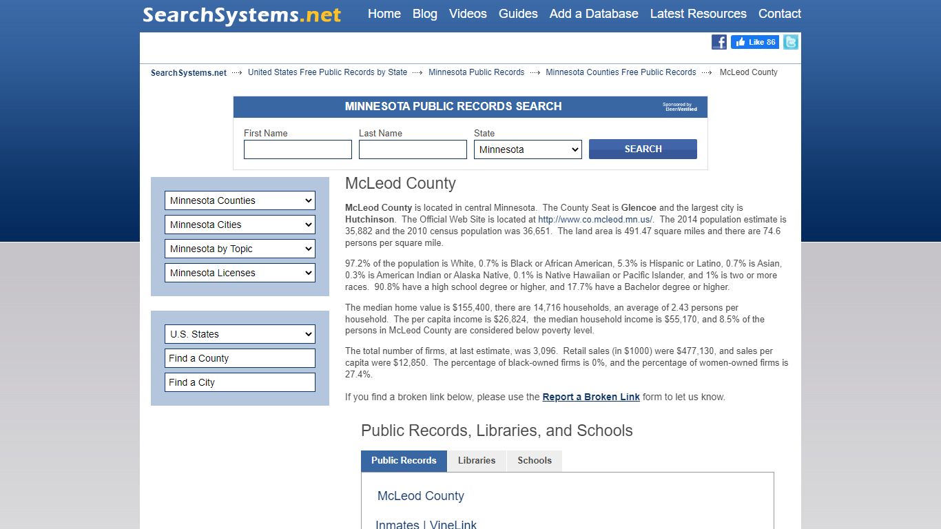 McLeod County Criminal and Public Records